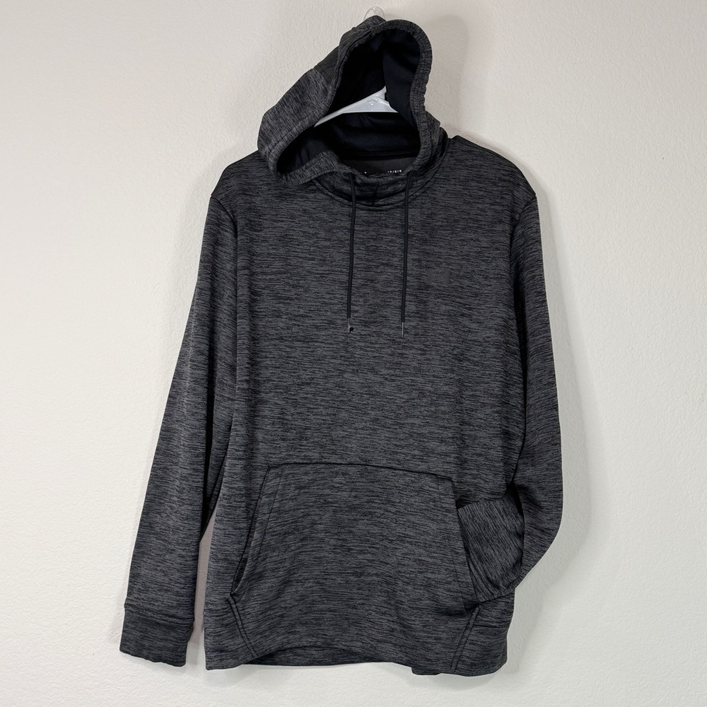 Under Armour Women’s Gray ColdGear Hoodie Sweatshirt 🩶 L | Loose Fit Pullover